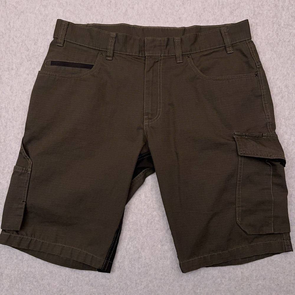 Green Cargo Shorts with Durable Design